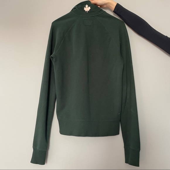 Roots Green Half Zip-up Size XS - Picture 3 of 5